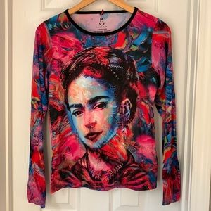 Multicolored Frida Kahlo Top